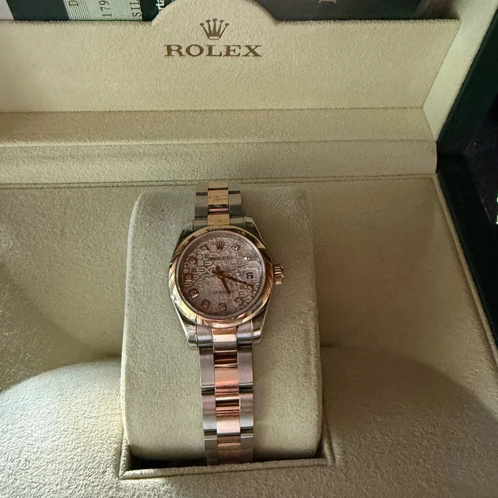 Rolex Lady-Datejust 26mm watch, Model number 179161 Rose gold/steel oyster